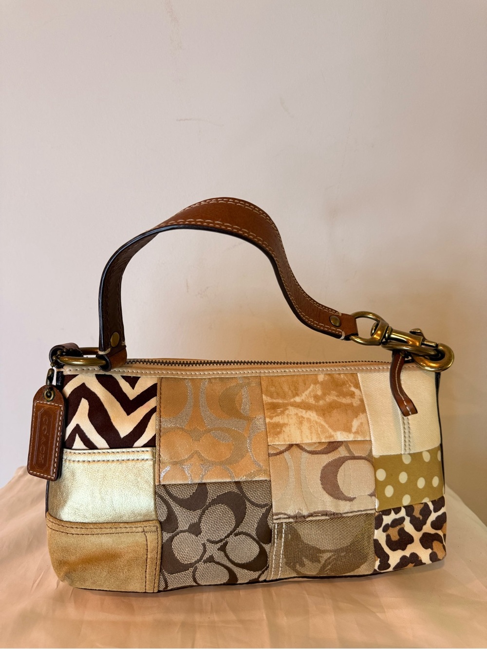 ULTRA RARE! Coach (2007) Signature Patchwork Shoulder Bag